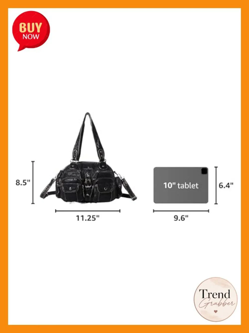 Hobo Crossbody Purse for Women Shoulder Bag Multipocket Soft Hobo Purses